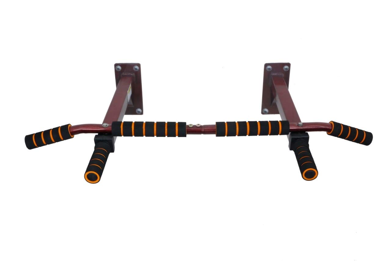 IBS Heavy Duty Chin Up Bar/Pull Up Bar Wall Mounted for Gym and Home Gym.Material Iron Color RED (B08SHXR84W) Amazon Price History, Amazon Price Tracker