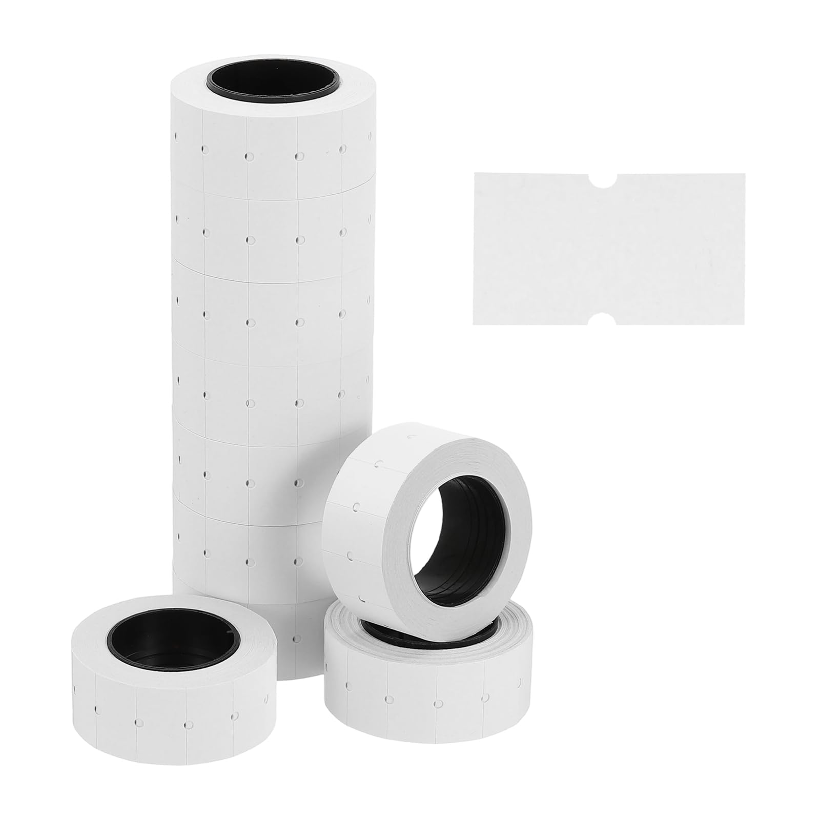 PATIKIL Pricing Labels, 10 Rolls 5000 Price Price Gun Labels Self-Adhesive Rectangular Puzzle Shape Marker Tag Stickers for Date Gun, White