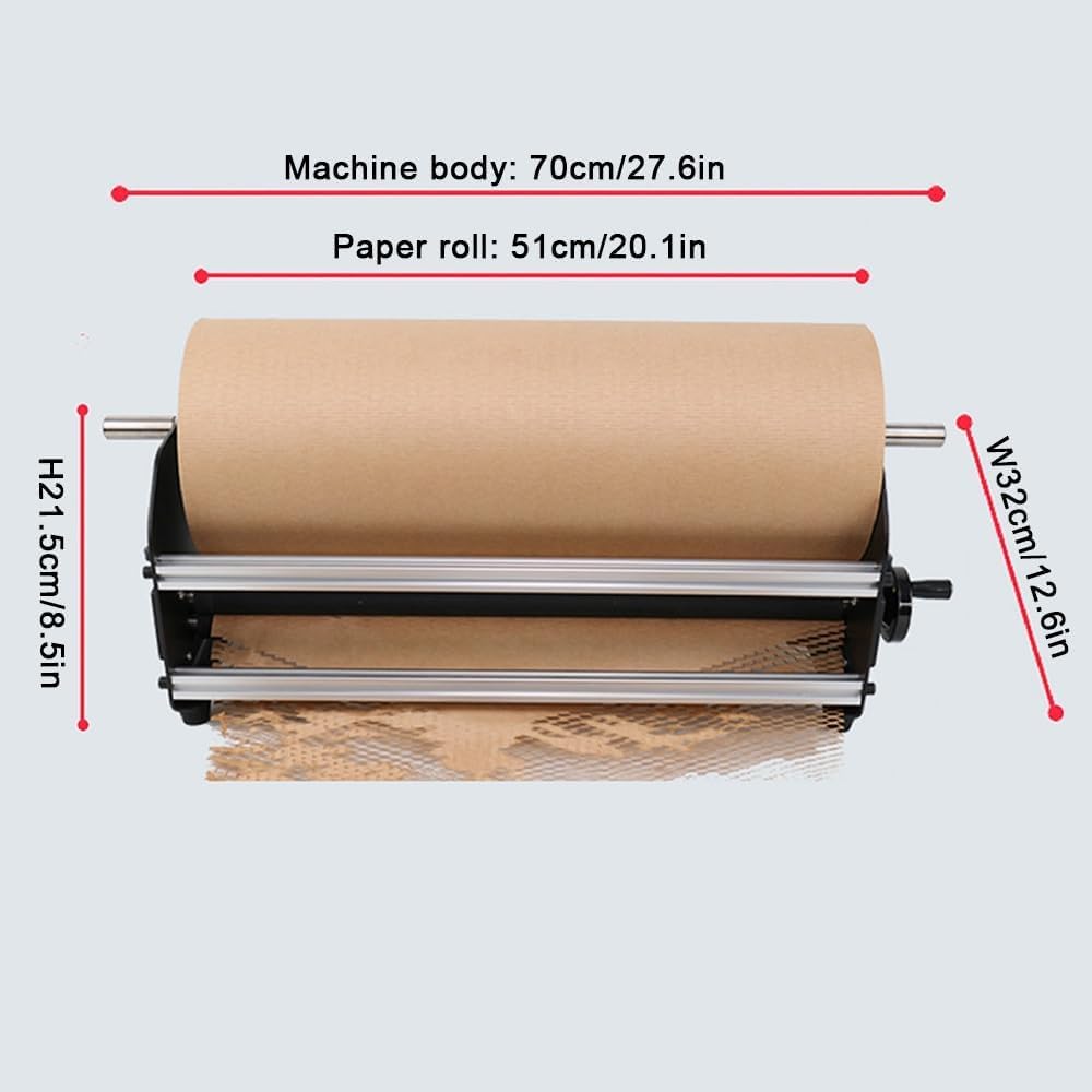 TYH Macchina Manuale per Carta A Nido Dape, Trituratore per Cartone Ondulato Riciclabile, Trituratore per Cartone per Imballaggi, Dispenser di Carta, Macchina per Il Taglio del Cartone per Magazzino