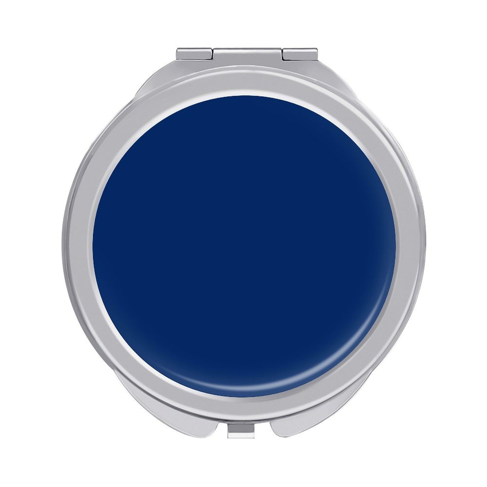 Fekiloot Style Navy Travel Makeup Mirror Handheld Compact Mirror Portable Pocket Mirror Double-Sided 1X/2X Magnifying For Handbag And Purses