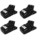 Rat Trap 4-Pack, Safe Reusable Sanitary Durable Mess-Free Sensitive Snap Traps That Work, Best Rat Trap Large For Outdoors Indoor, 100% Kill Rate, Mouse Trap Outdoor, Chipmunk Rodent Mice Trap by Atex