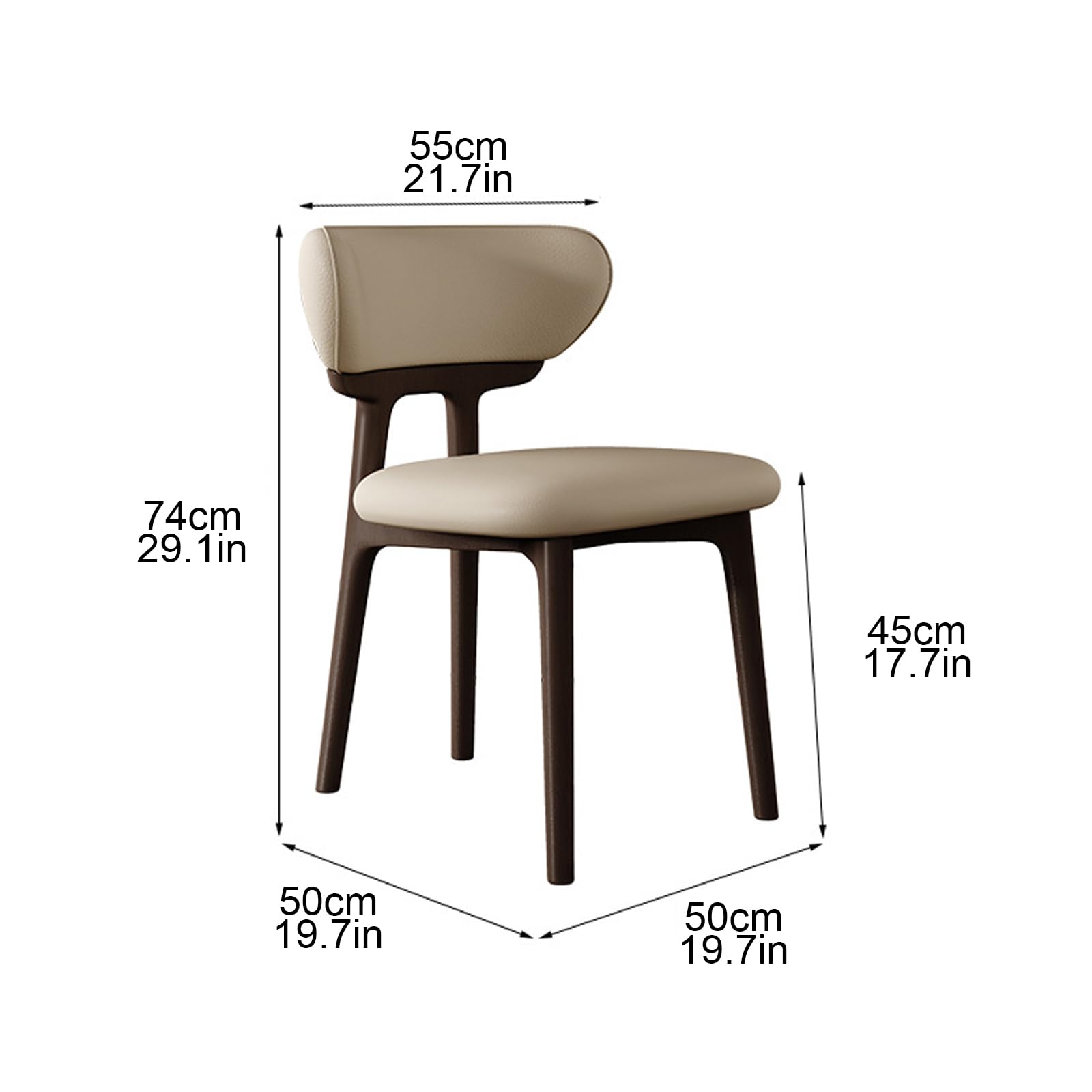 Juego de 4 sillas de comedor vintage de madera maciza, asientos tapizados ergonómicos para el hogar, restaurante, hotel, bar, diseño cómodo y sin fatiga para largas sesiones de sentado
