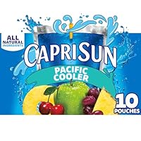 Capri Sun Pacific Cooler Mixed Fruit Flavored Juice Drink Blend, 10 ct Box, 6 fl oz Pouches