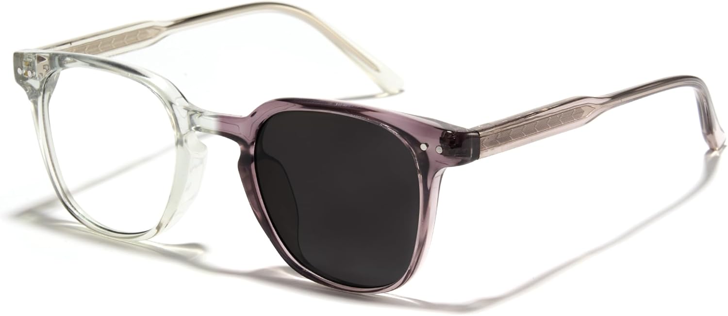 Cyxus Photochromic Glasses Both Frames and Lenses Color Changing with Blue Light Blocking UV Protection 8231