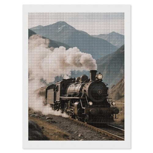 Peinture diamant 5D train à vapeur anti-stress débutant FodPand
