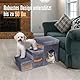 Hundetreppe für Kleine Hunde,Masthome Haustiertreppe 3 Stufen mit Aufbewahrungsbox,Hundetreppe aus Hochdichtem Schwamm,Hunde Treppe mit Waschbarem Bezug und Rutschfestem Boden,für Bett,Sofa,Couch