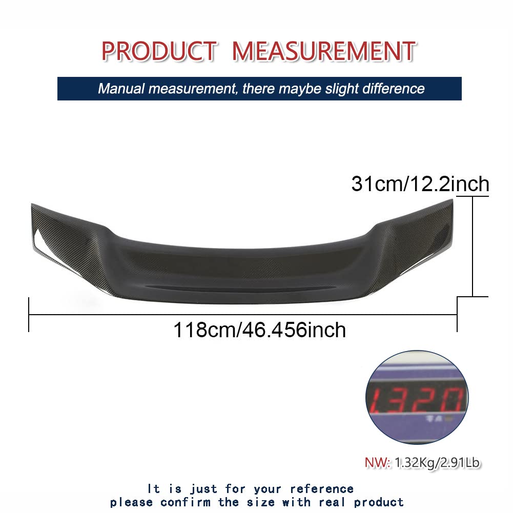 Buy JC SPORTLINE Carbon Fiber Trunk Spoiler for Audi A3 8V Base/Sline