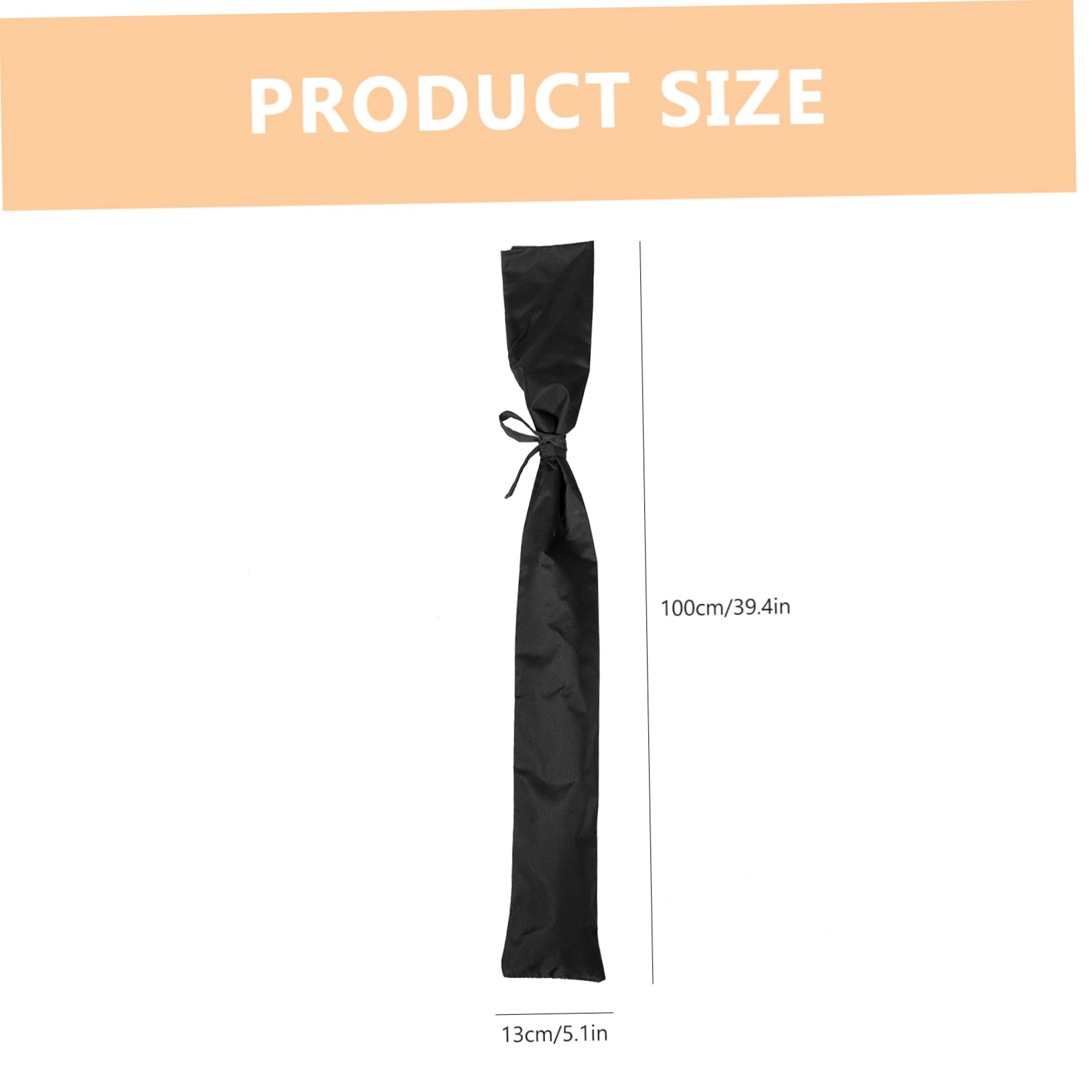 OSOLADY Japanese Bag Swords Receive Bag Cotton Swords Storage Black 100cm Long Easy to Carry Case