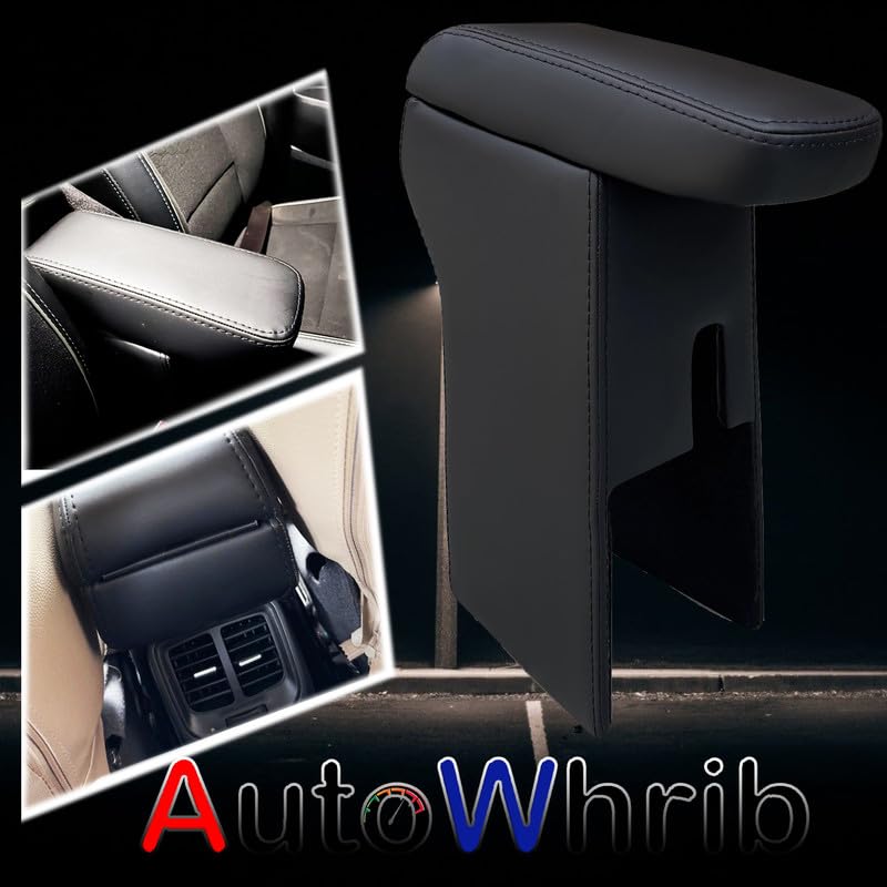Image of Car Arm Rest For Fronx Armrest with Storage Box & Soft Cushion Pad, Luxury Arm Rest, Black Colour