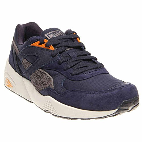 Puma Trinomic R698 - Zapatillas de correr para hombre, (Peacoat/Gris Acero/Naranja Russet), 41.5 EU