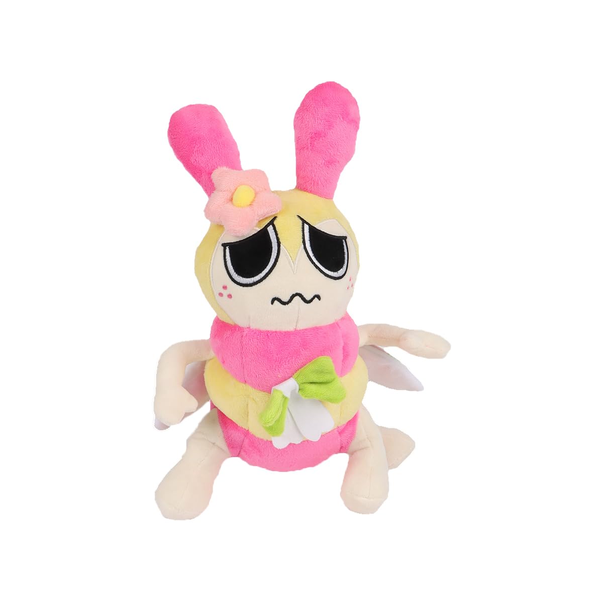 Puppal Collectable Dandy's World Plush Dolls, 10" Adorable Sunflower Plush Pillow Soft Stuffed Horror Game Home Bedroom Decors Birthday Valentines Halloween for Fans and Kids (Pink worm)