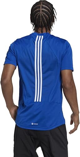 Miniatura 2 de Adidas Camiseta de entrenamiento Aeroready de alta intensidad con 3 rayas para hombre