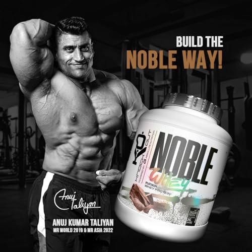 Image of ABSOLUTE NUTRITION Knockout| Noble Whey Protein|24g Protein | BCAA|Tyrosine |Arginine|Proline| Muscle building | Endurance |Digestive Enzymes |Choco Fantasy 2Kg with Free Shaker