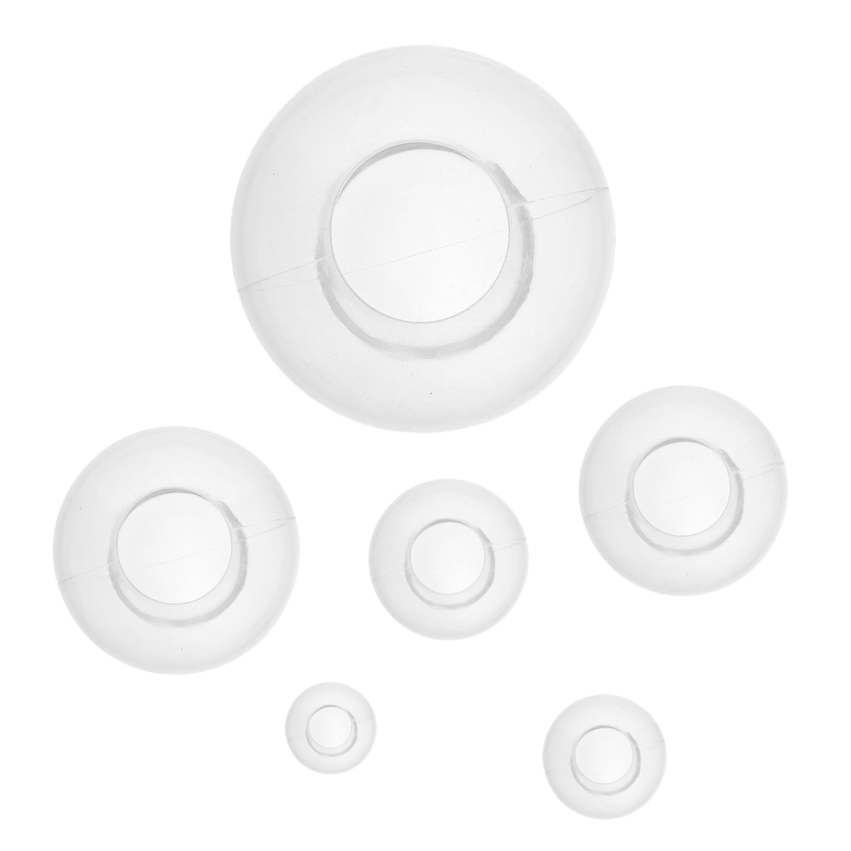 6 Stück Hochtransparente Silikonform Teiliges mit Kugeln Langlebige Wiederverwendbare DIY Kristallball Gießform für Handwerk Einfach zu Reinigen Widerstandsfähig gegen Verformung