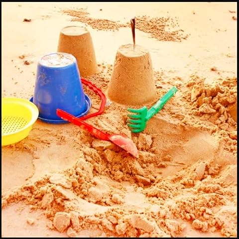 Non Toxics Natural Washed Play Pit Children’s Play Sand Indoor & Outdoor Play Sand Ideal for Playing Safe & Cleans (1KG) Cover