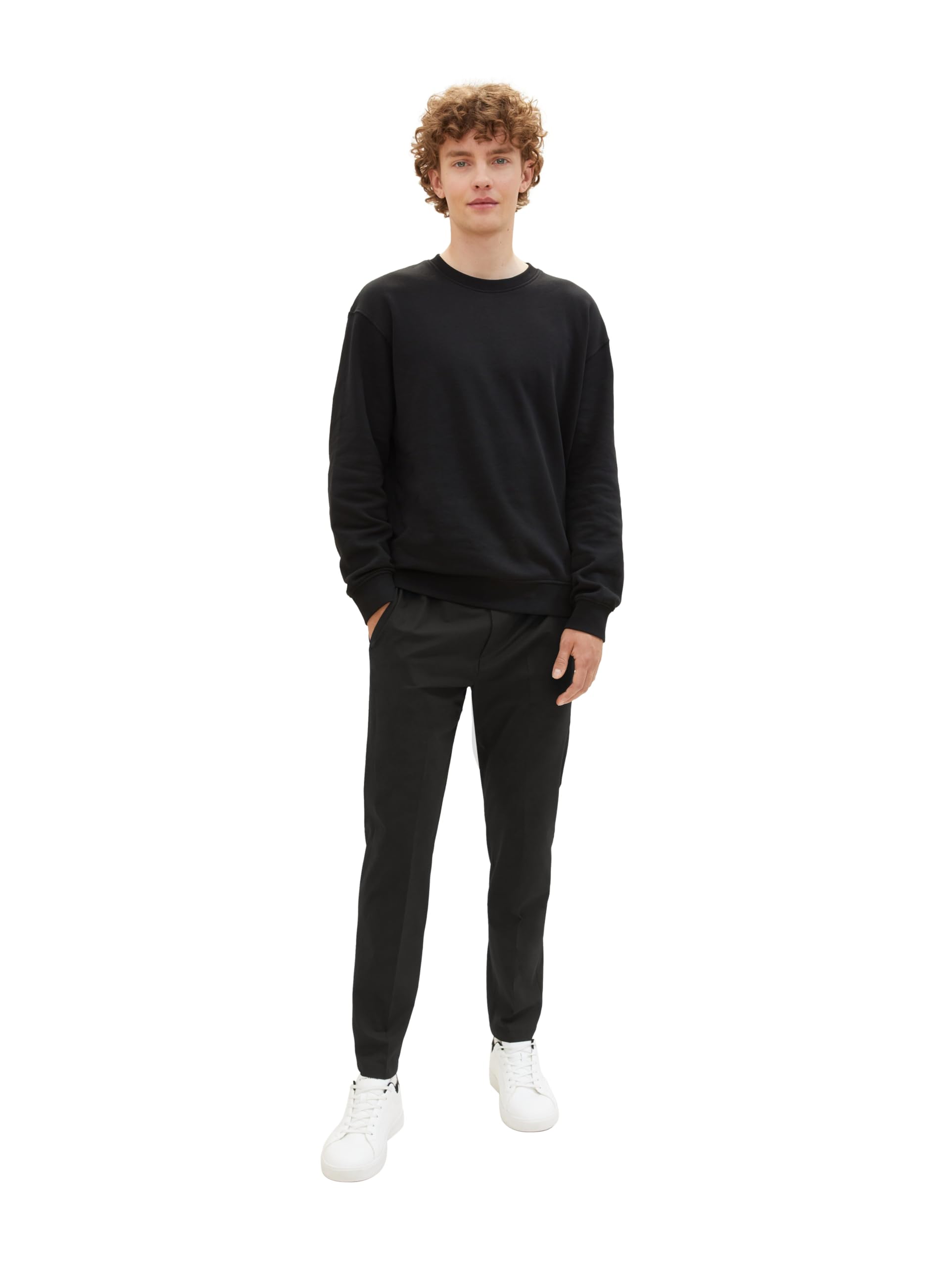 Tom Tailor Denim Herren Relaxed Tapered Fit Hose in Ankle-Länge