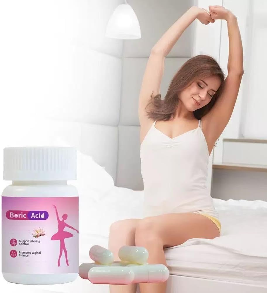 Suppositoires à acide borique pour femmes - Soutien à la santé intime - Soutien naturel à la santé vaginale pour femmes - Détoxifier et nettoyer, désodoriser et soulager les démangeaisons