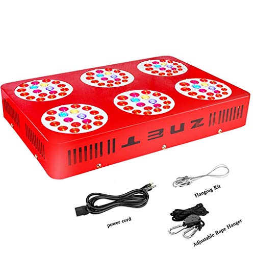 High Power Hemp Plant Growing Light, 6 Modules High PPFD High Power Greenhouse Large Area Irradiation Energy Saving LED Plant Light (Size : 540W)