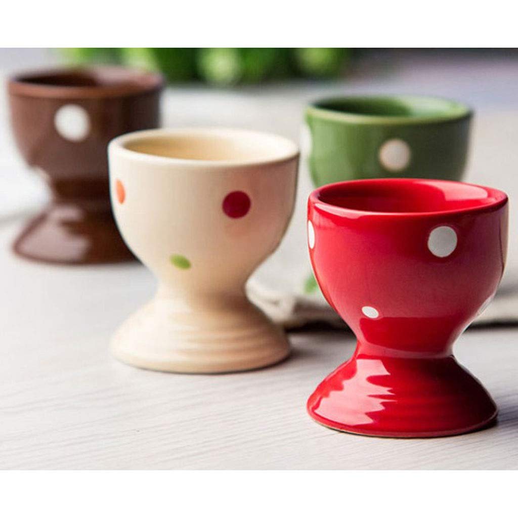 Frusta Egg Cup Carino Ceramica Molle del Supporto Uovo sodo for Colazione Brunch Frusta da Cucina in Frusta Uovo (Color : Natural)