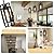 HFYOXK Black Pendant Lights Kitchen Island, Adjustable Modern Pendant Lights Fixture Farmhouse Mini Kitchen Pendant Lighting, Square Pendant Ceiling Hanging for Bedroom Dining Room Entryway Foyer