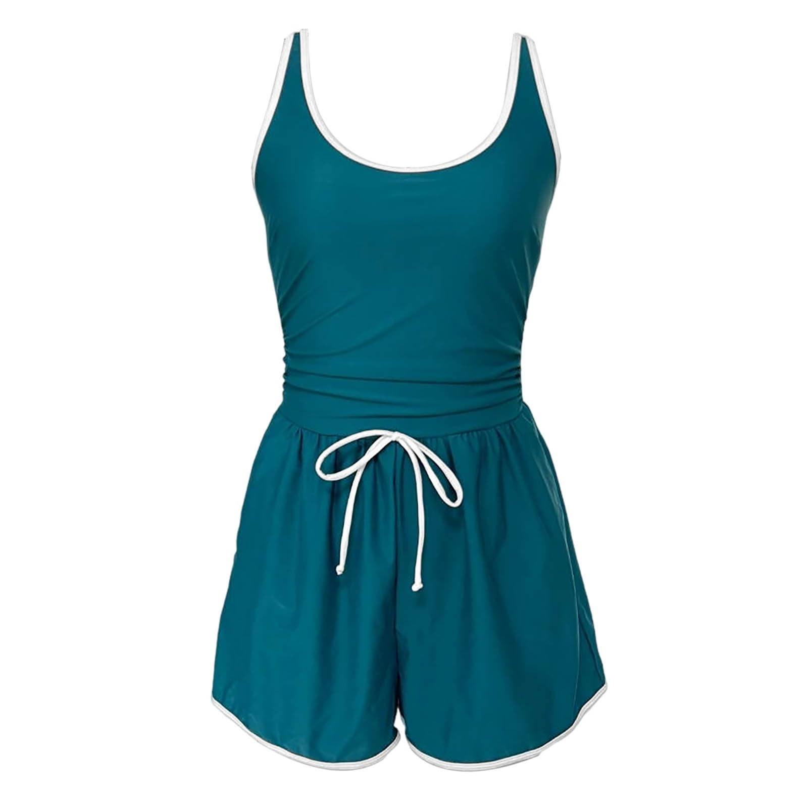 Maillot De Bain Femme 1 Pieces Maillot de Bain Une pièce Femme Sportif Tankini Couleur Unie pour activités Nautiques Plage et Piscine Confortable élégant
