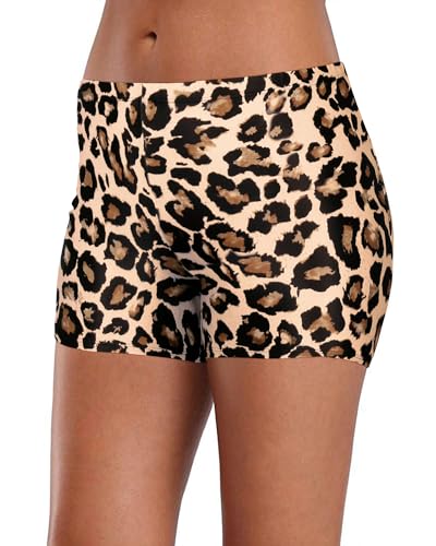 Image of Yonique Womens Swim Shorts Solid Tankini Bottoms Swimsuit Bottoms(Available in Plus)