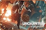 Uncharted 4 A Thiefs End Coin Metal Tin Sign Vintage Wall Art Decoration Soggiorno Bagno Cucina Gioco Poster Decor 20 x 30 cm