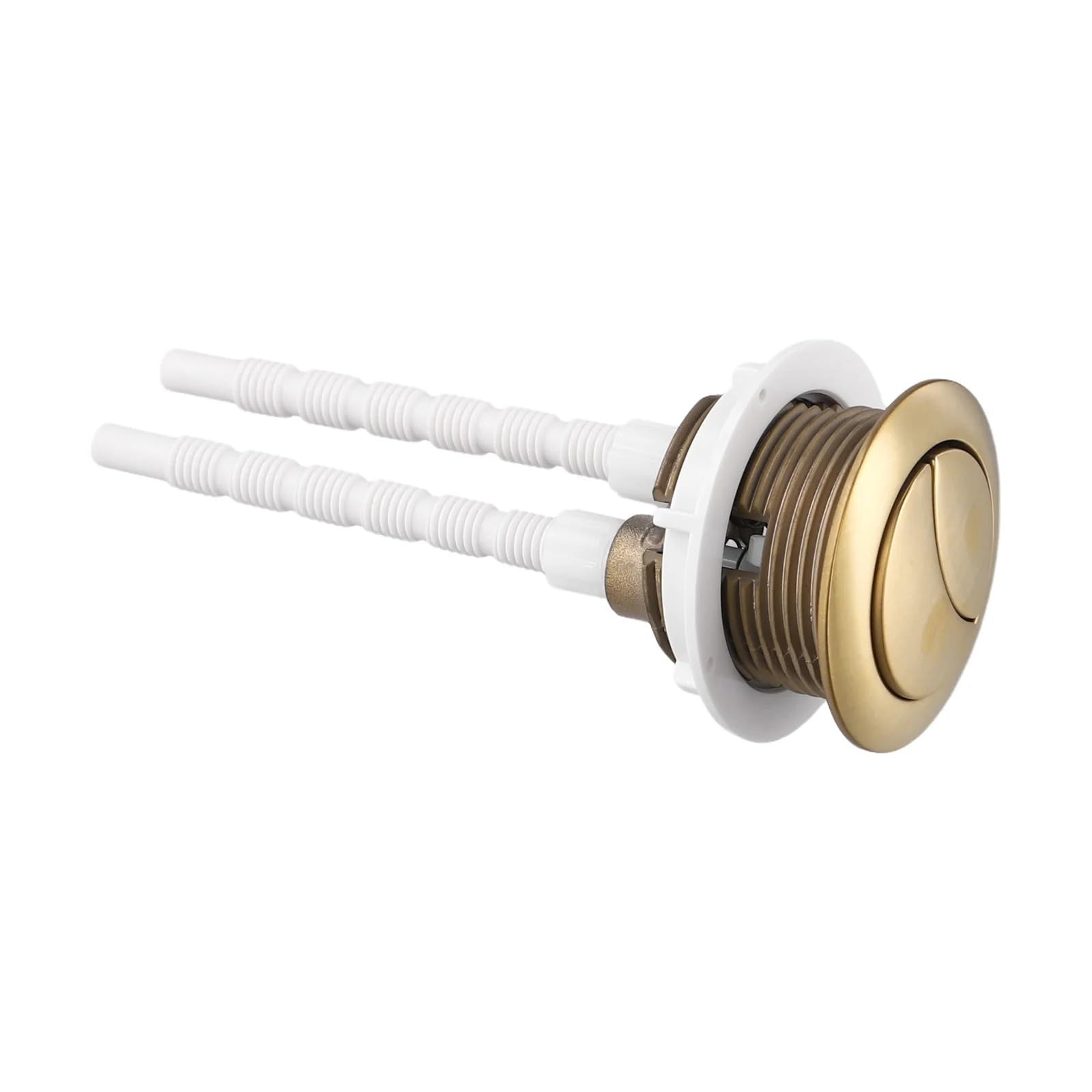 Botón pulsador for inodoro de 38 mm en oro cepillado, botón descarga for cisterna, válvula doble ABS acoplamiento cerrado, piezas baño