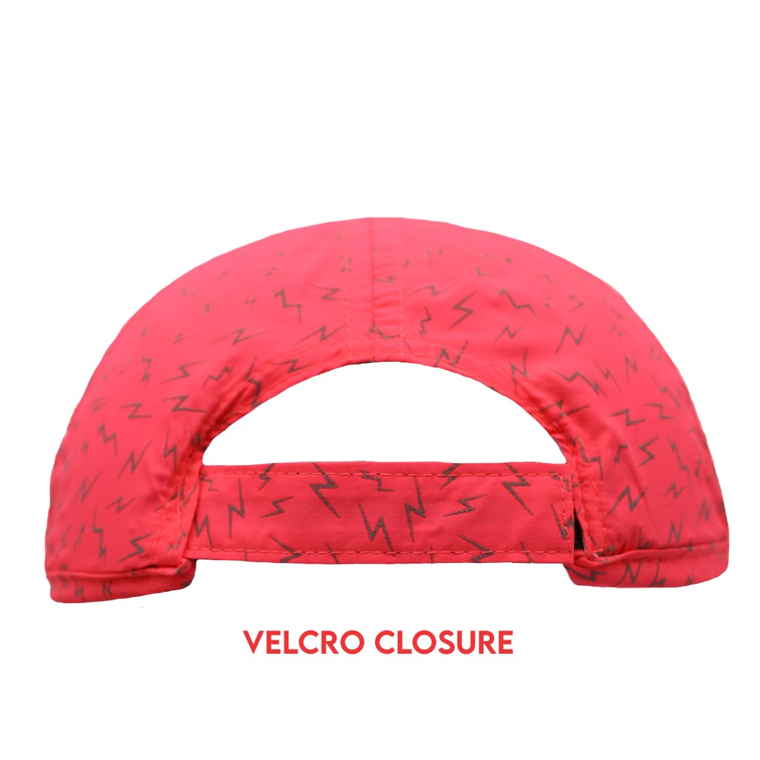 Sprints Race Day Performance Reflective Running Cap | The Lightweight, Quick Dry, Sport Hat, One Size, Unisex (US, Alpha, One Size, Neon Flash Reflective Pink) - Image 3