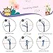 Latch Hook Rug Kit Abstract Cute Wild Flower Easy for Beginners Round Shape Carpet Crochet Yarn Craft Mini Rug DIY Hook and Latch Little Tapestry for Home Decor 30x30cm