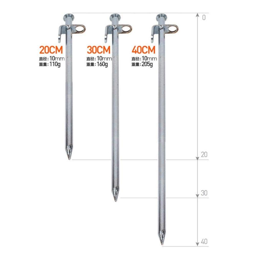Lot De 8 Piquets De Tente En Métal 20cm - Clous Solides Pour Camping Et Extérieur