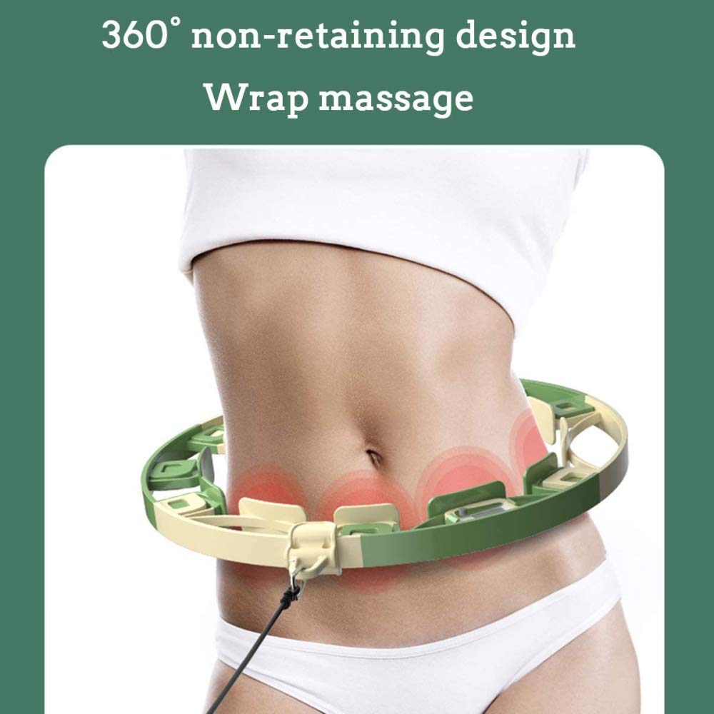 CLQ Hula Hoop Intelligente, Hula Hoop Fitness Rimovibile, Palla a gravità Regolabile, Dotato di contatore, utilizzato per Esercizi aerobici da Adulti e Bambini.