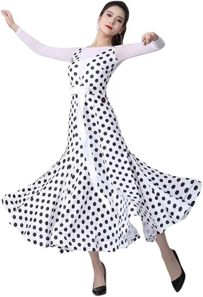 花柄 社交ダンスドレス ワンピース モダンダンス ワルツ 広がる裾ドレス 楽天市場】社交ダンスドレス フロート 上品 全9色 ワンピース