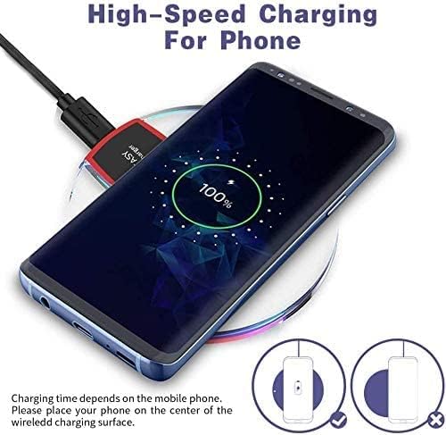 QI Wireless Charger, Fast Wireless Charging Pad for Apple iPhone 14 Plus, 14 Pro Max, SE 2022, 13 Mini, 13 Pro Max, 12, 12 Mini, 12, 11 Pro Max, Xs, Xs Max, XR, X, 8, 8 Plus (White)
