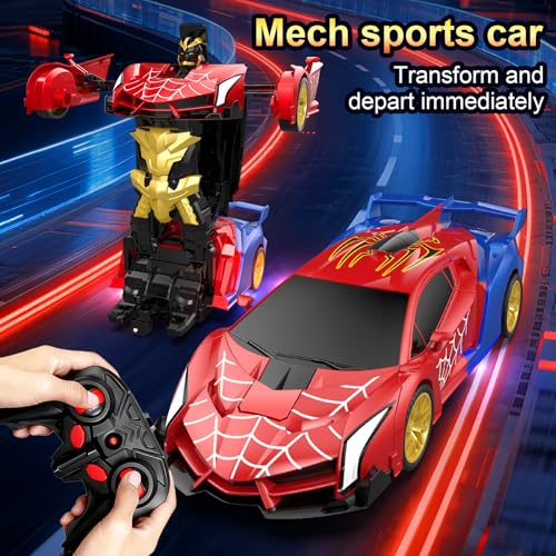 Blackma Transform Rc Cars for Boys 4-7 8-12, 2.4Ghz 1:18 Scale Remote Control Car with One-Button Deformation & 360° Rotation, Birthday Christmas Gift Toys for Kids Boys Ages 3-12 by Blackma - Used condition - Image 5