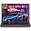 DERE Laptop de 14 pulgadas, cupón de PC para juegos, 8 GB de RAM 256 GB SSD, pantalla IPS FHD+ 1920 x 1200 | N5805 | Win11, HDMI y Wi-Fi, para estudio, oficina, negocios, | gris plateado