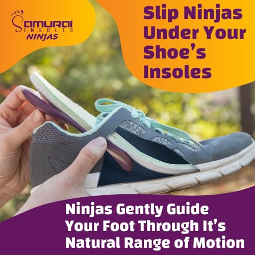 Samurai Insoles Ninjas Plantar Fasciitis Relief Arch Support Shoe Insoles - Podiatrist Designed, Orthotic Lab Made in The USA3