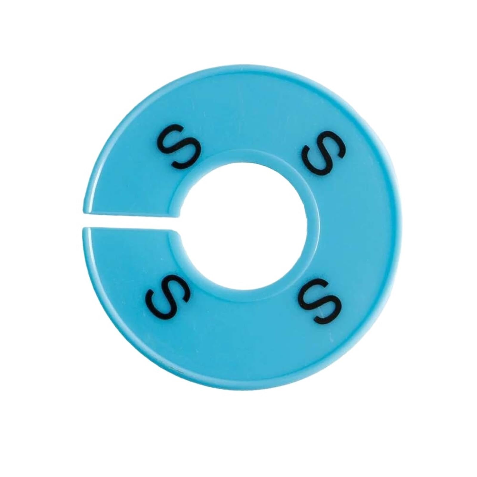 30pcs Blank Clothing Size Dividers Round Hanger Tags for Closet Organizer