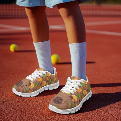 Running Gym Shoes Girls Cute Tennis Shoes Little Kids Lace Up Sneakers4
