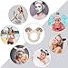 Chuangdi 4 Pcs Animal Headbands with Ears Cute Face Washing Spa Fuzzy Headband for Women Elastic Turban Hair Bands Shower Head Wraps Facial Headband for Christmas Party Gifts