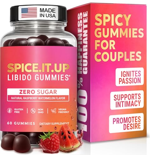 Enyvia Libido Support for Women Intimacy Gummies - Fast Acting HornyGoatWeed for Women Extract - Gluten Free Vegan & Non-GMO - Raspberry Watermelon Flavor - Spicy Gummies for Couples - 60 Gummies