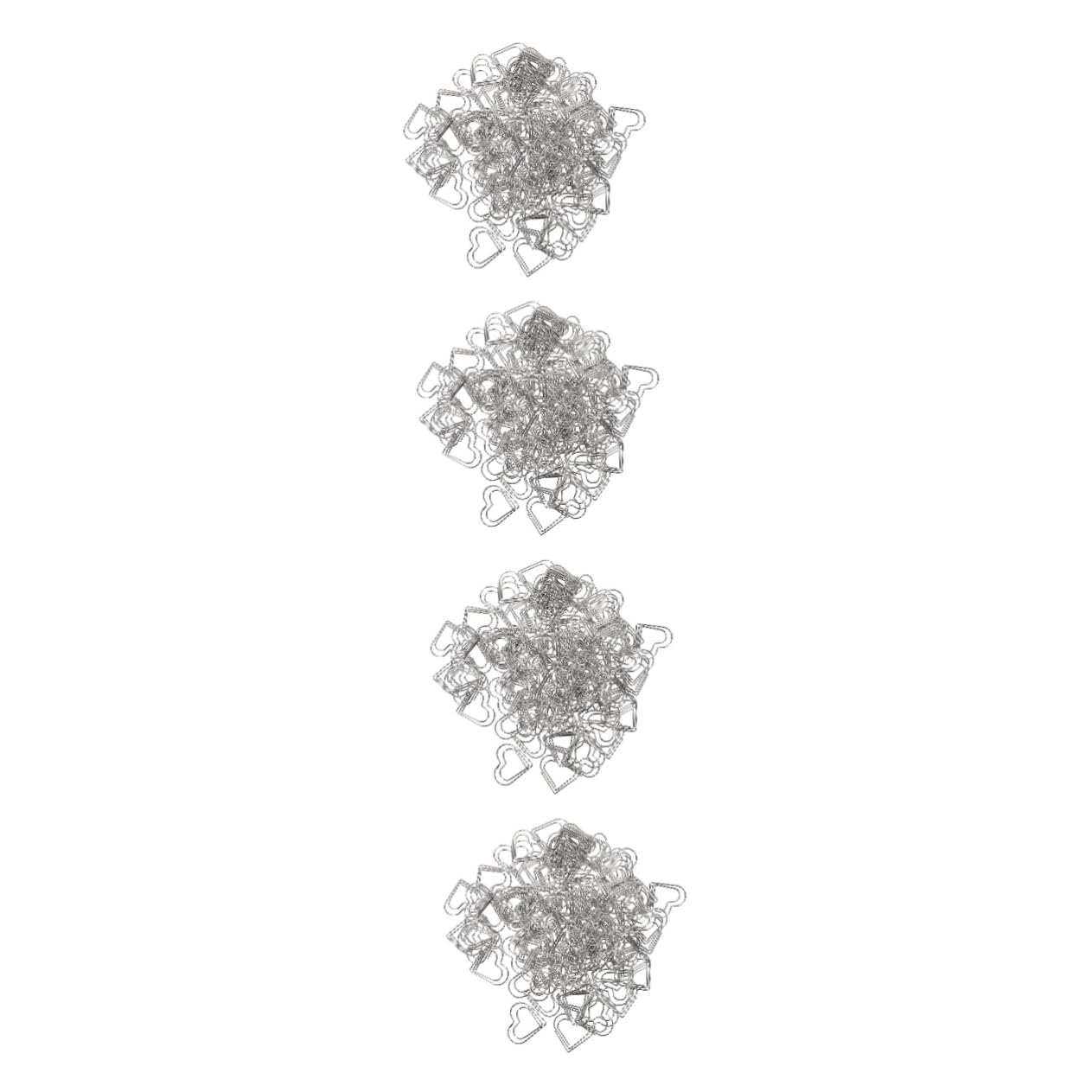 DOITOOL 4 Set Graffette Clip Metallo Per Ufficio E Documenti Accessori Scrivania Creativi E Delicati Per Biglietti Visita Note E Libri 100 Pezzi * 4
