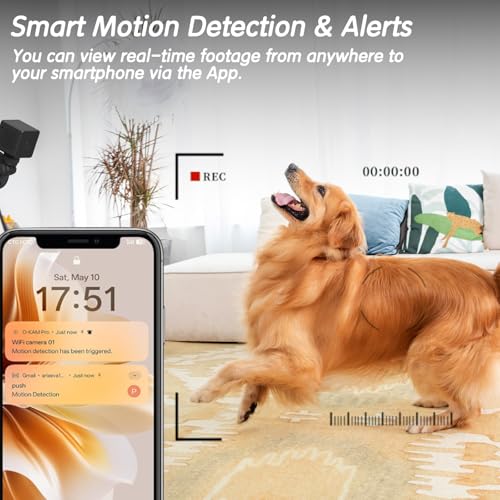 EKJANEPE 4K Mini Spy Hidden Camera Wireless WiFi Indoor Home Security Camera Micro Tiny Nanny Cam Long-lasting Battery Camera with Night Vision, Motion Detection, Wide Angle, APP Control - Image 2