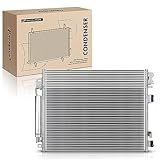 A-Premium Air Conditioning A/C Condenser Compatible with Chrysler 300 2019-2010 & Dodge Charger Challenger 2009-2010, Replace# 68050127AB