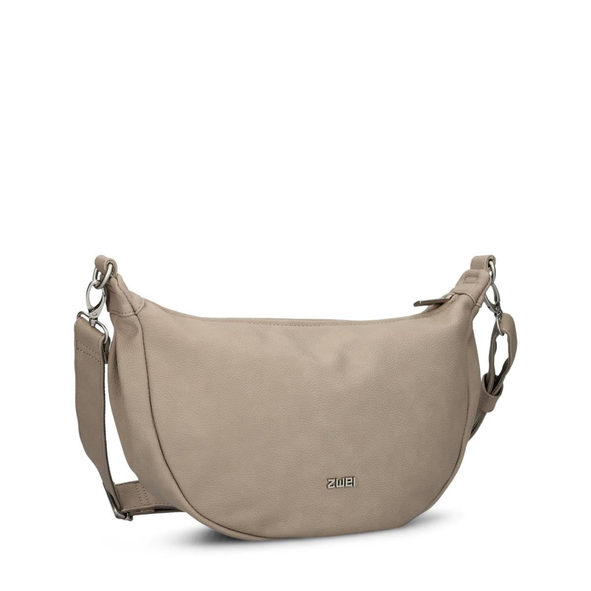 Zwei Damen Handtasche Mademoiselle.M M70 Moon-Bag 4 Liter Trend-Tasche in Halbmond-Form vielseitig als Bauchtasche Crossbody-Bag Abendtasche Umhängetasche zu tragen