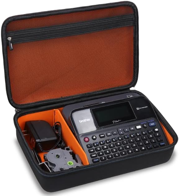 Mchoi Hard Portable Case for Brother P-Touch Label Maker PTD600 /D610BT Connected Label Maker, Case Only