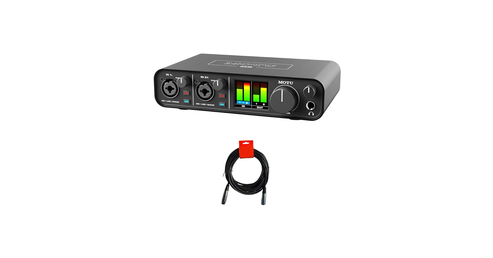 Amazon.com: Motu M2 2x2 USB-C Audio Interface with XLR-XLR