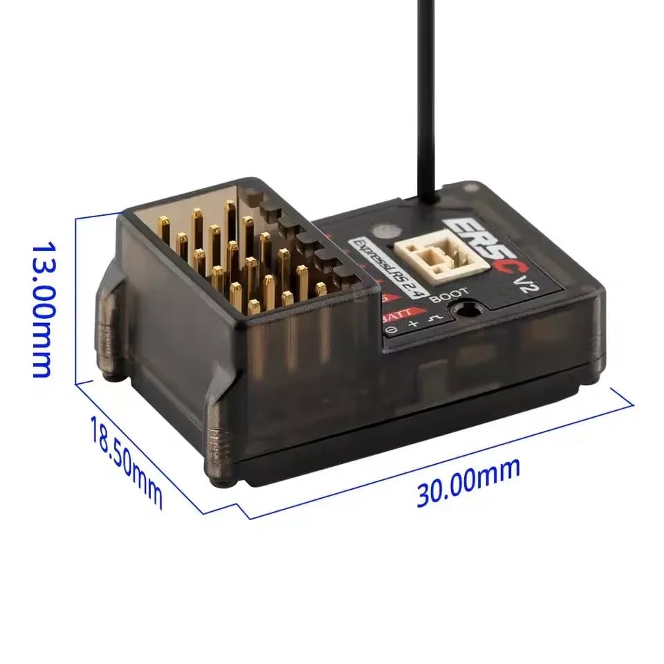 Do Radiomastera dla ER5C V2.0 2,4 GHz ELRS odbiornika PWM 5CH Lekki do samochodów RC FPV, łodzi, ciężarówek, dronów, wyścigów, modeli o dużym zasięgu