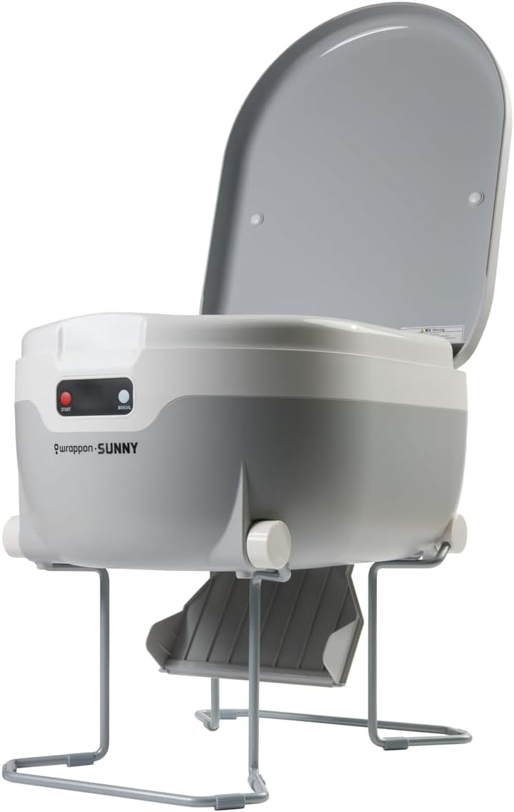 Sunny Dry Flush Toilet– Waterless, Odorless, Self-Contained | Portable Toilet for RVs, Van, Boat, Tiny House, Off-Grid | Easier to Use Than Composting or Incinerator Toilets