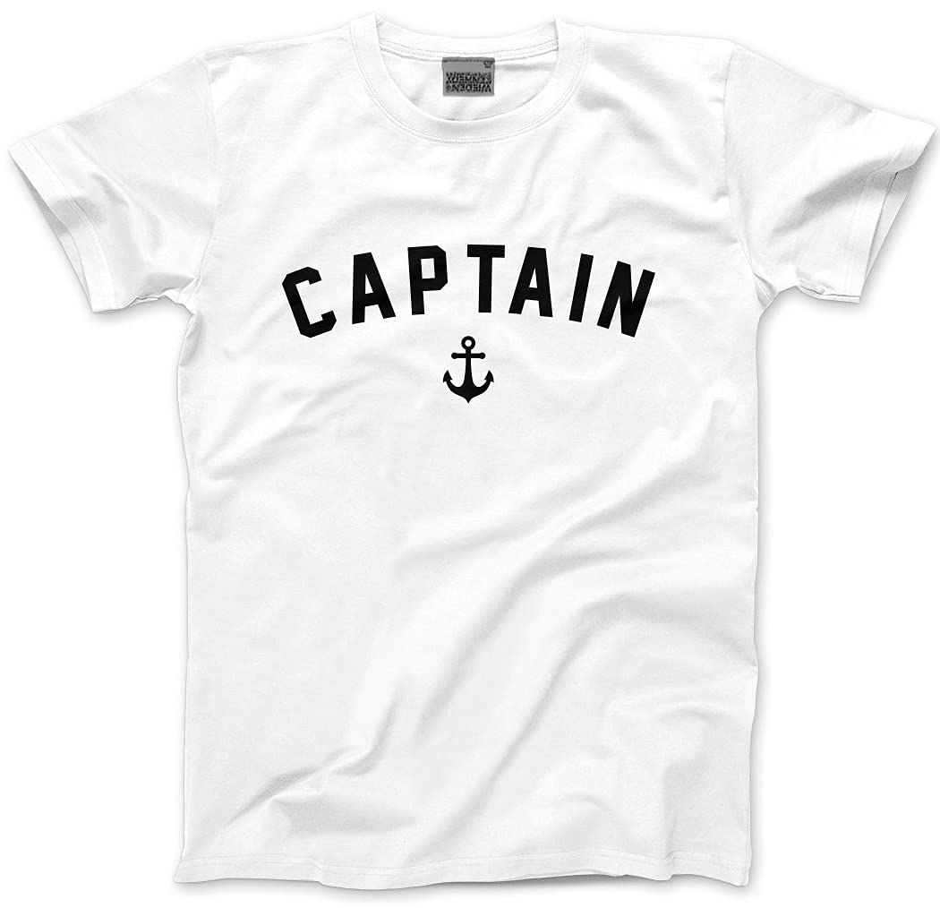 Hotscamp Men's White Captain - And Youth Unisex T-Shirt - Sailing Boat Owner Sailor Yacht Xs